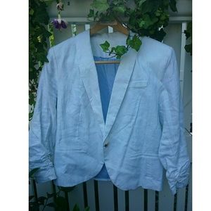 White linen Blazer
